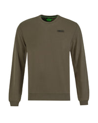 Sweat-shirt à écusson - Olive foncé