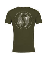 T-shirt femme Mandala - Olive foncé