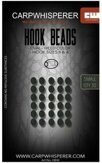 Perles d'hameçon - Vert algue - 30 pièces