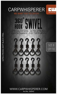 Agrafe à émerillon - 360 degrés