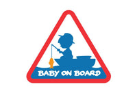 Bébé à Bord - Autocollant - Style Pêcheur