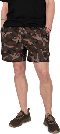 Short de bain noir camouflage léger
