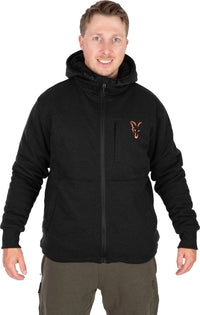 Collection Sherpa Sweat à capuche Noir/Orange
