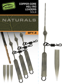 Bas de ligne Edges Naturals à âme de cuivre pour montage hélicoïdal