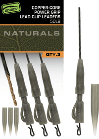 Edges Naturals Clips à Plomb à Noyau Cuivre avec Poignée Puissante et Bas de Ligne