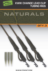 Montages à tube avec clip plomb rapide Edges Naturals