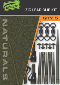 Kit de clips plomb Zig Edges Naturals