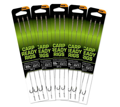 FOX EOS - Barbless Ready Rigs - x3 - KarperCentrale