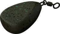 Plomb poire plate avec émerillon