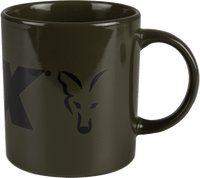 Mug en céramique avec logo vert et noir
