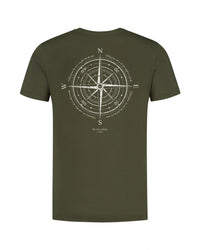 T-shirt Compass - Olive Foncé