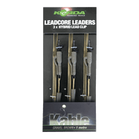 Bas de ligne Leadcore - 100 cm - Clip plombé - 3 pièces