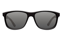 Lunettes de soleil classiques coque noire mate