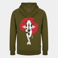 Sweat à capuche Rising Sun - Motif Koi