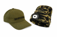 Bonnet Camou LED + Casquette Shimano Verte