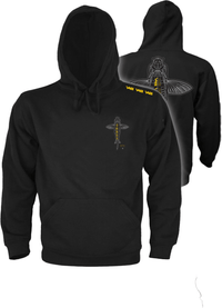 Carp Rising - Sweat à capuche - Édition noire