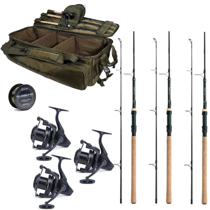 Ensemble complet avec 3 cannes