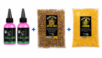 5kg Mix Particules + 5kg Maïs + 2x Monster Shrimp Booster Liquide 100ml - Offre d'Été