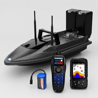 Bateau amorceur moyen - Carbone - PRO - Sondeur + Pilote automatique