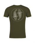 T-shirt femme Mandala - Olive foncé