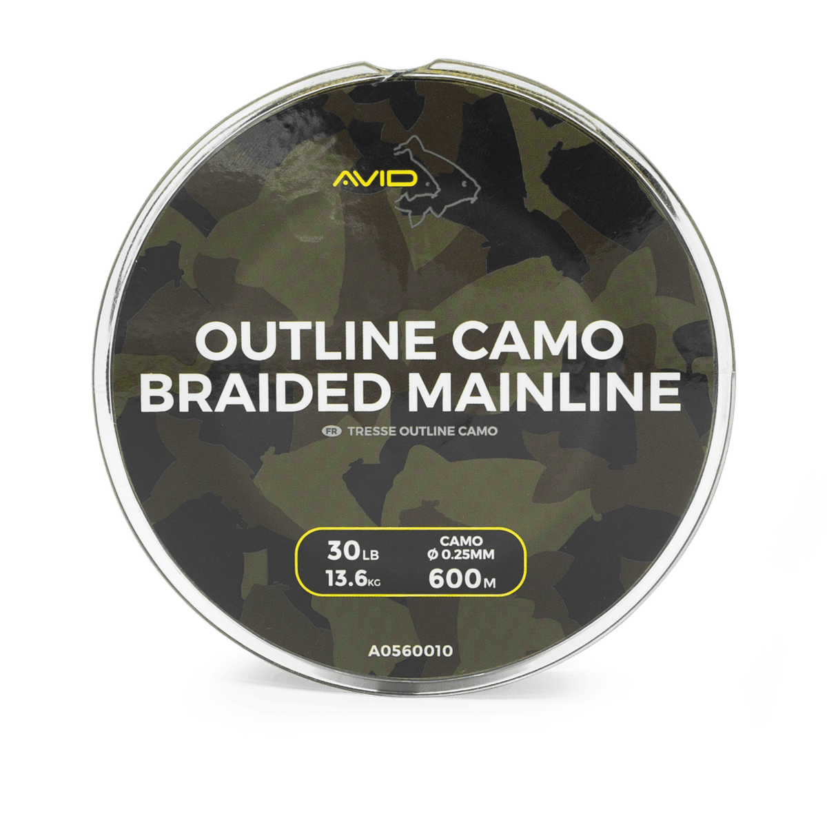 Avid Carp Outline Camo - Gevlochten hoofdlijn - 30LB - KarperCentrale