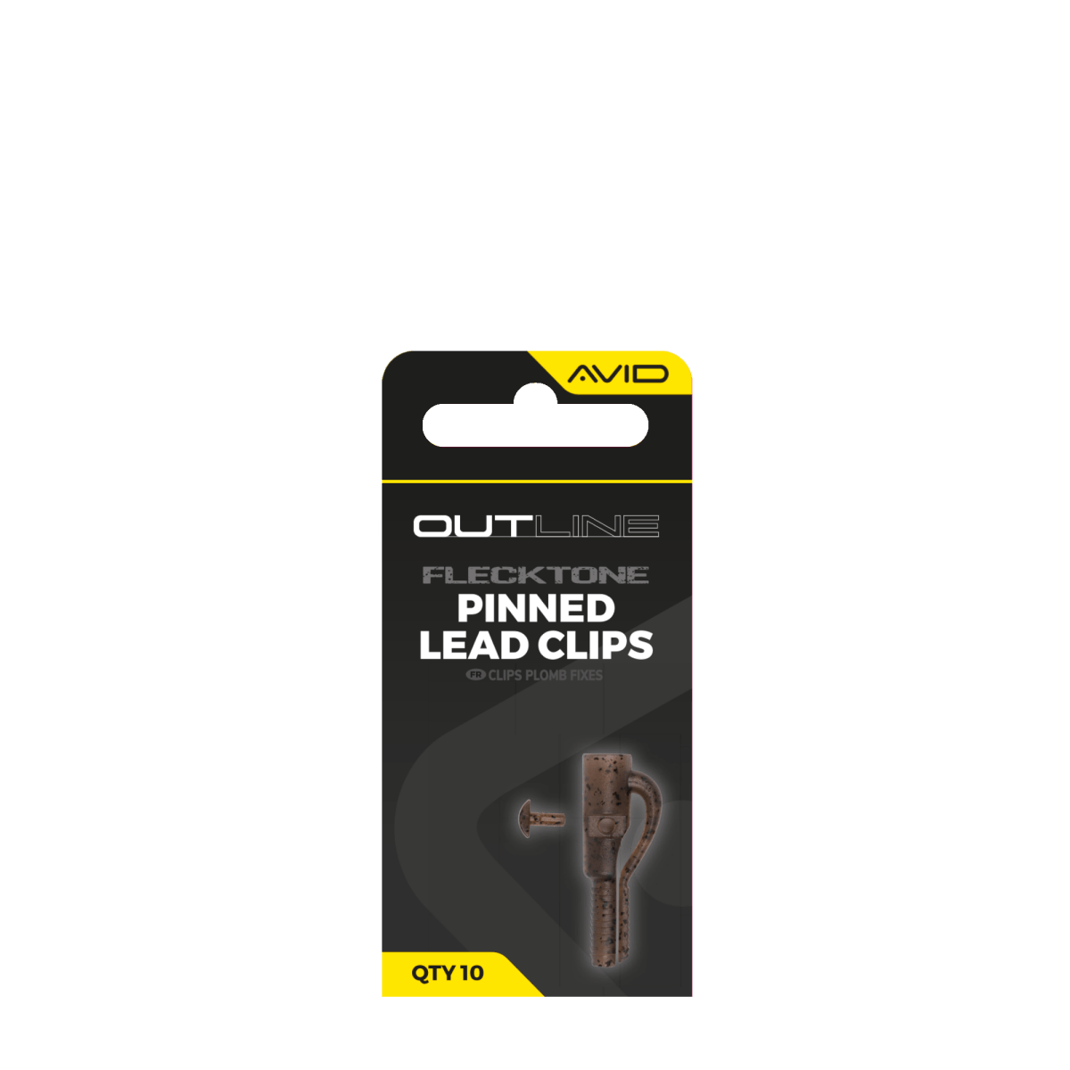 Avid Carp Outline FleckTone - Pinned Lead Clips - KarperCentrale