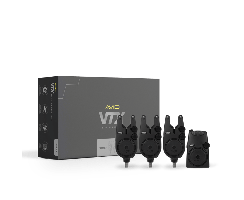 Avid Carp VTX - 3+1 Bite Alarm Set - KarperCentrale