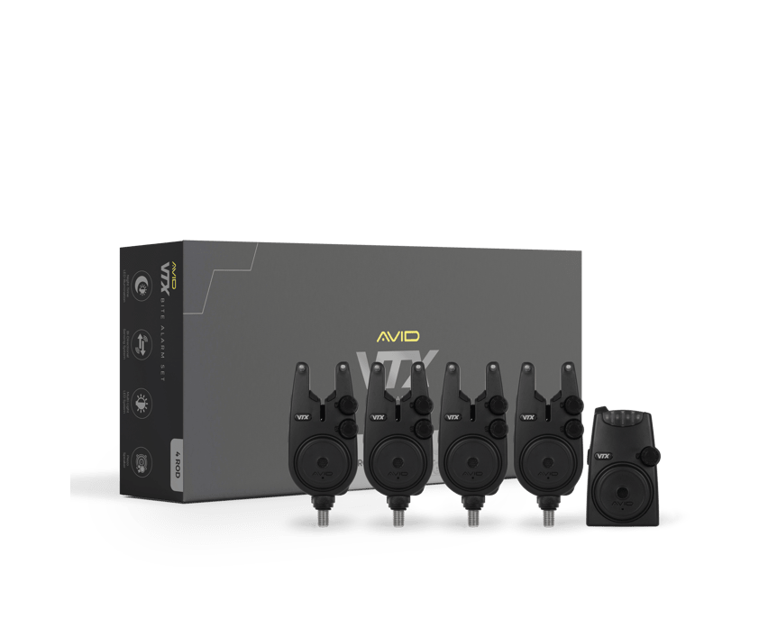 Avid Carp VTX - 4+1 Bite Alarm Set - KarperCentrale