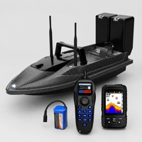 Bateau amorceur moyen - Carbone - PRO - Sondeur + Pilote automatique