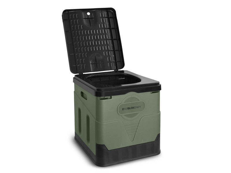 Toilette portable - Toilette de plein air compacte - Vert