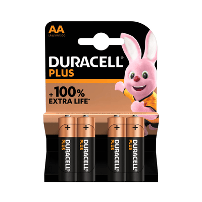 Duracell AA Batterij - 100% Extra Life - 4 pcs - KarperCentrale