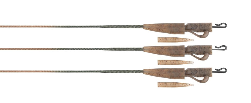 Camo Leadcore Leadclip Leaders - 50lb - 3pcs