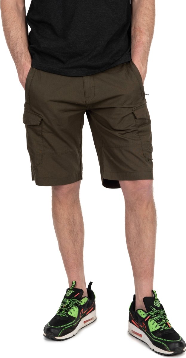 Fox Collection LW Cargo Korte broek Green/Black - dé KarperCentrale