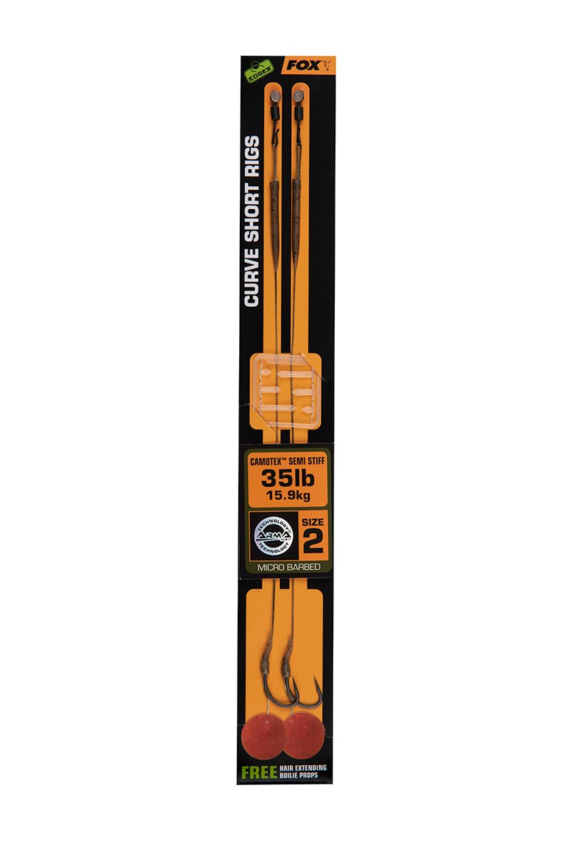 Fox Edges Curve Short Camotex Semi Stiff Ready Rigs - dé KarperCentrale