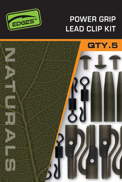 Fox Edges Naturals Power Grip Lead Clip Kit - dé KarperCentrale