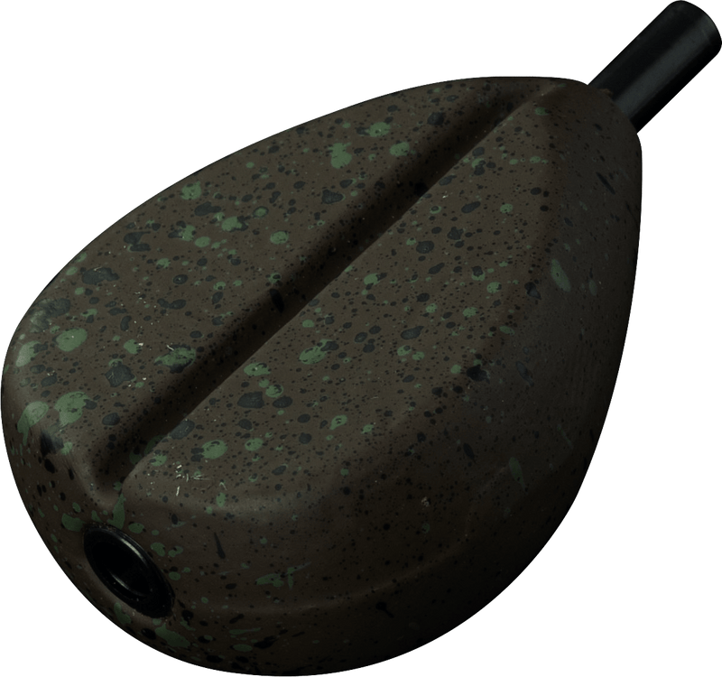 Plomb plat poire en ligne avec rainure