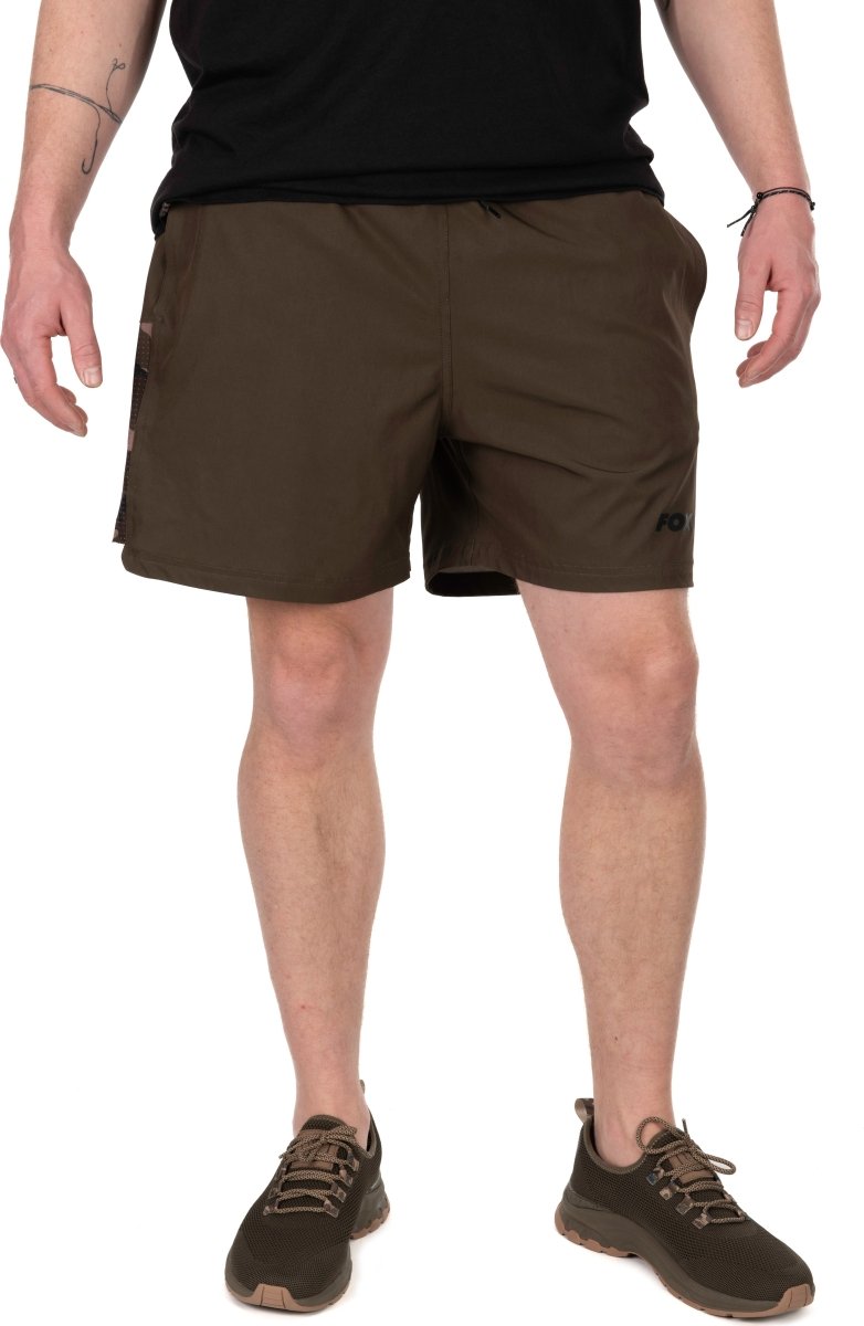 Short de bain léger camouflage kaki