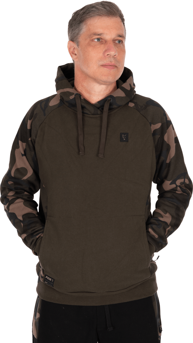 Sweat à capuche premium camouflage kaki 310