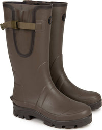 Bottes en caoutchouc doublées en néoprène camouflage kaki - Bottes