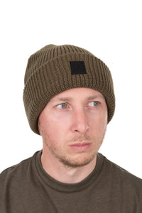 Bonnet en mélange mérinos olive - Bonnet