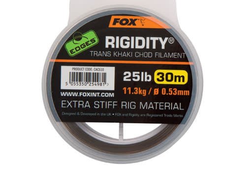 Rigidité - Filament Chod - Kaki Transparent