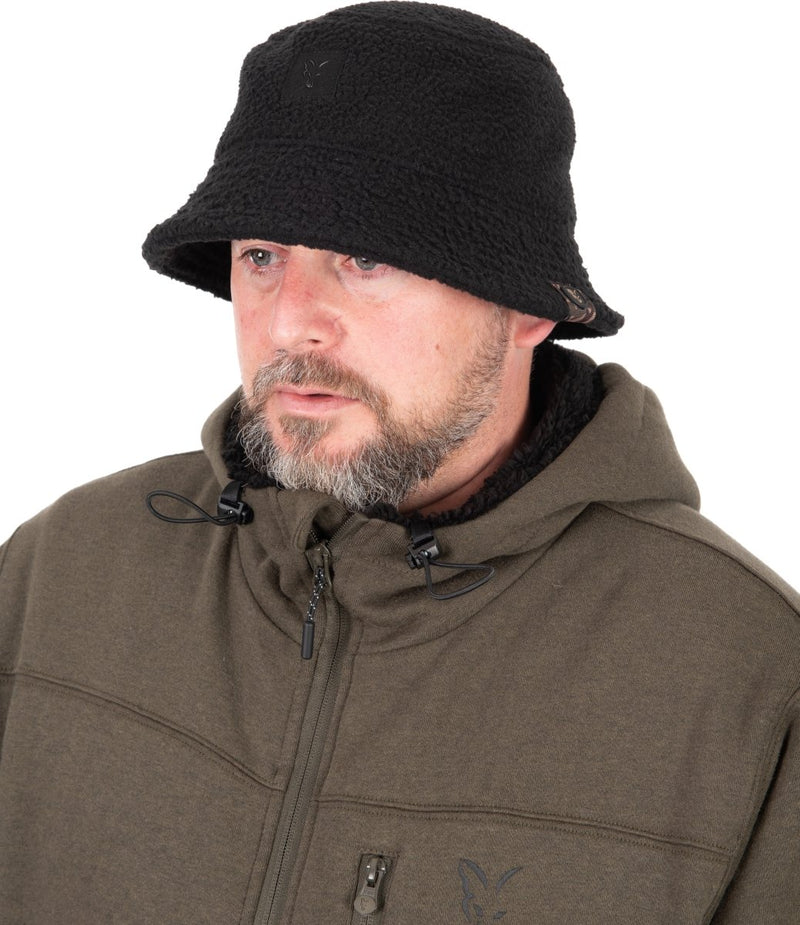 Chapeau seau Sherpa noir - Chapeau de pêcheur
