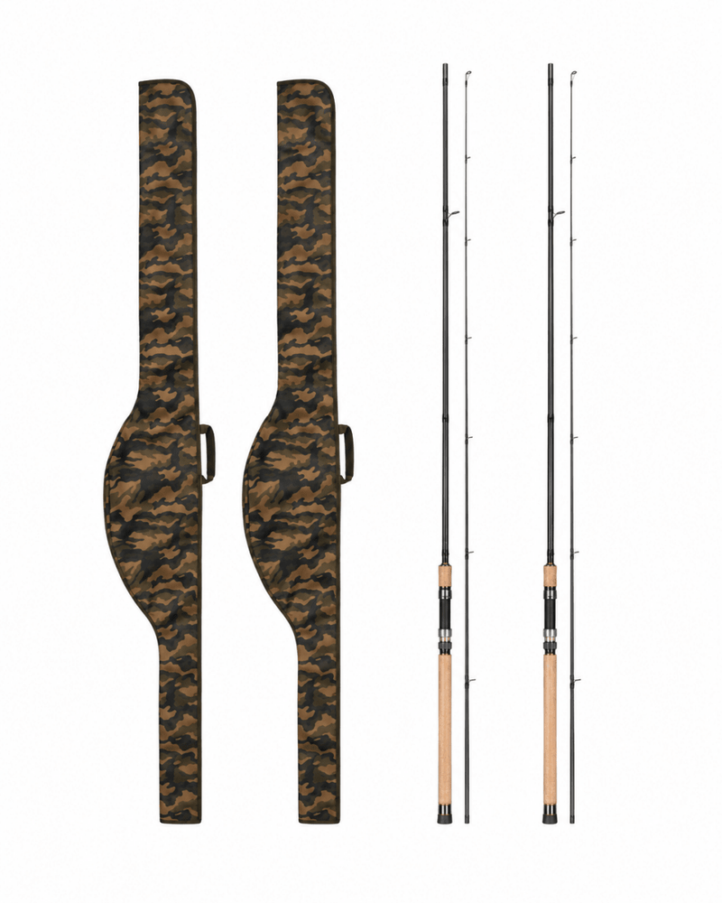 2x Prologic 12ft 3.00lb - Old Skool + 2x Manches de canne JRC 12ft Camo - Offre Mega