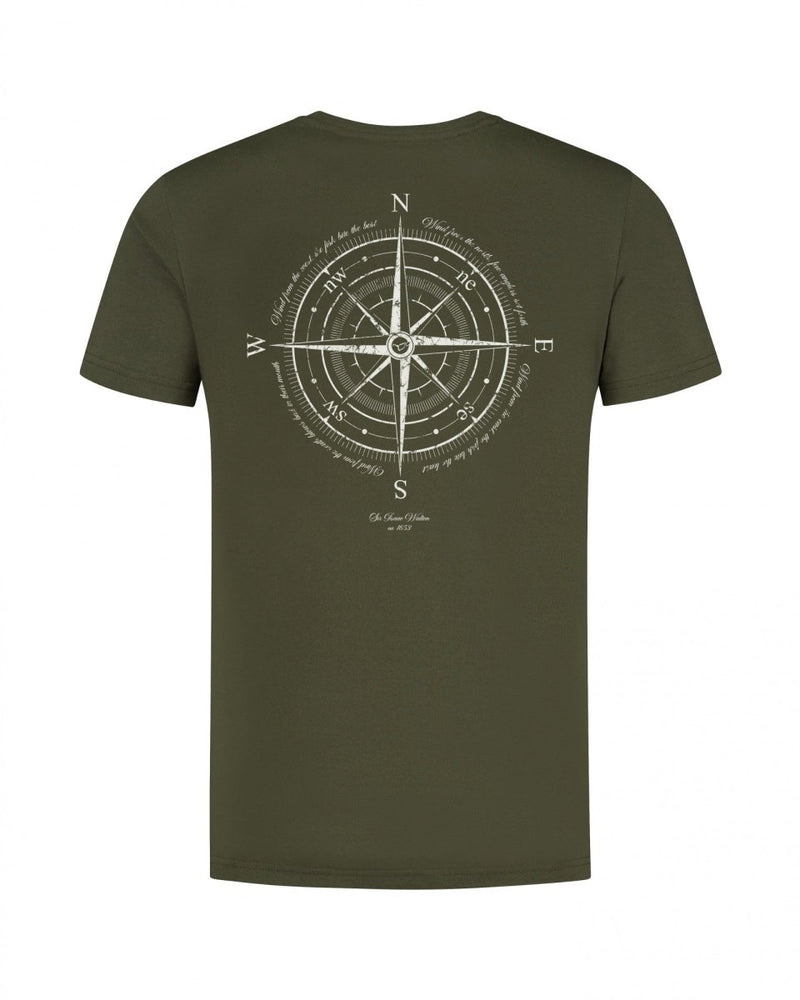 T-shirt Compass - Olive Foncé