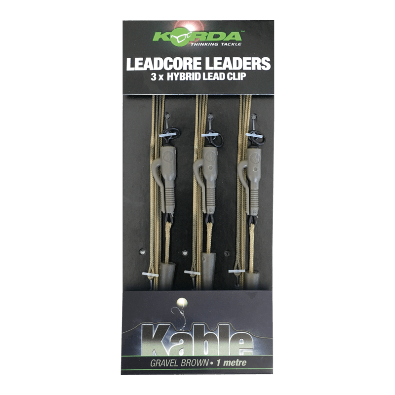 Bas de ligne Leadcore - 100 cm - Clip plombé - 3 pièces