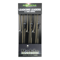 Bas de ligne Leadcore - 100 cm - Emerillon à anneau - 3 pièces