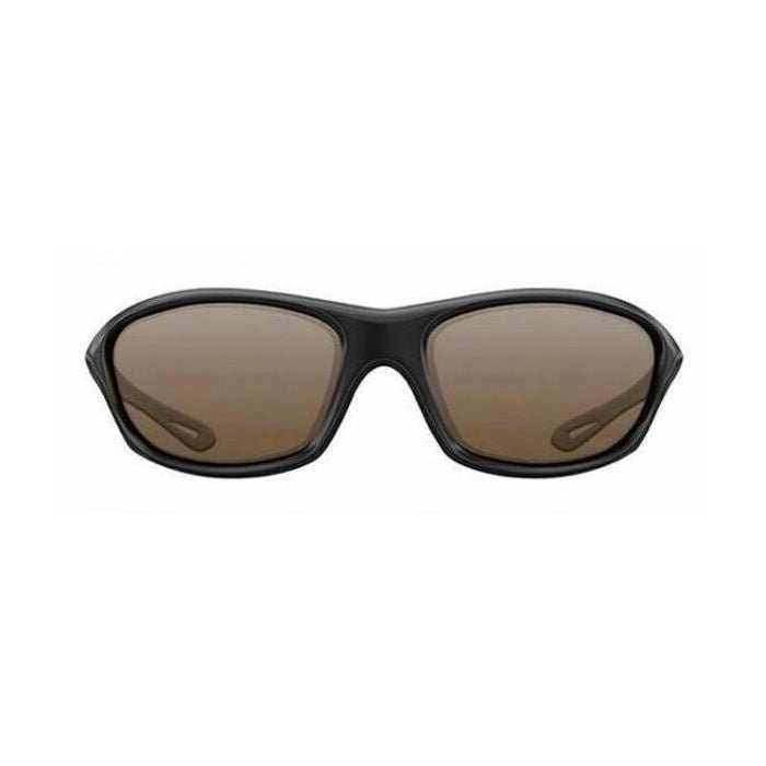 Lunettes de soleil enveloppantes monture noire mate/verres bruns MK2