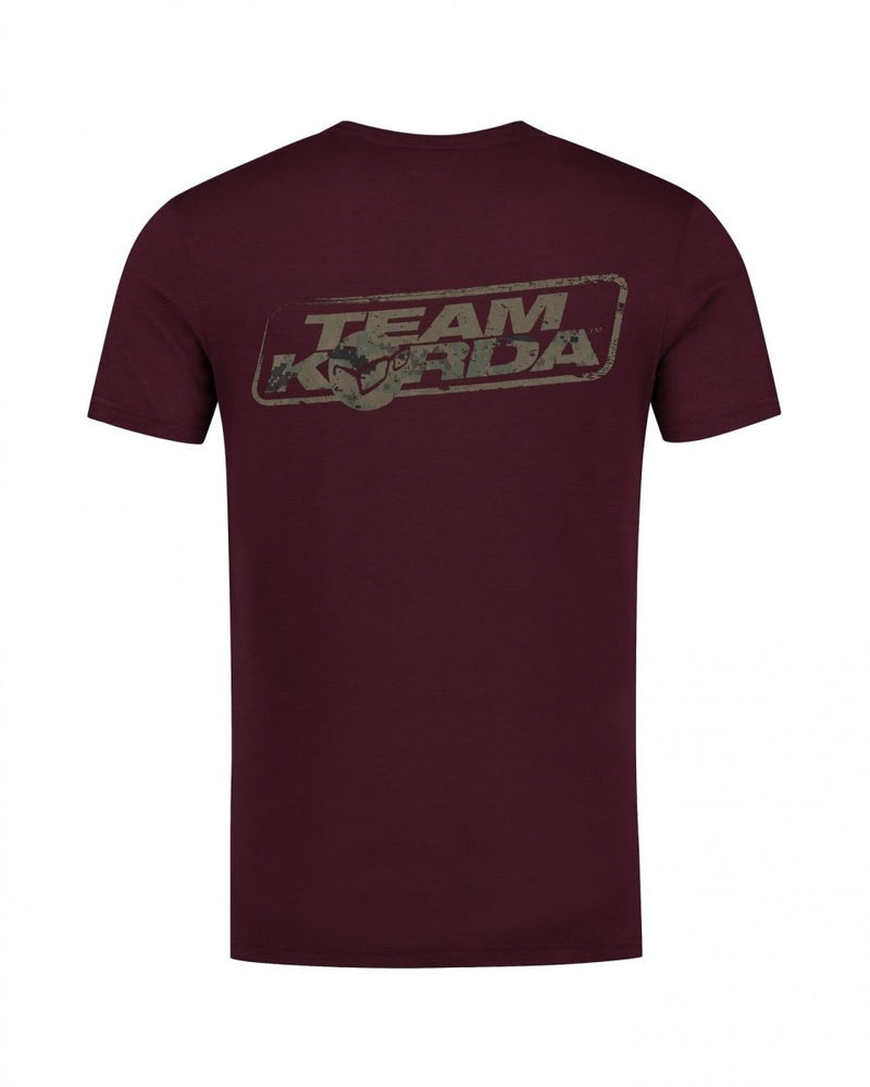 Team Korda - T-shirt Digi Kamo - Bourgogne