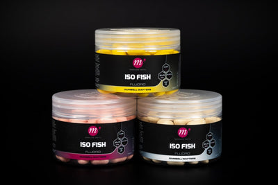 Mainline ISO Fish - Fluoro Dumbell Wafters - 12 x 15mm - KarperCentrale