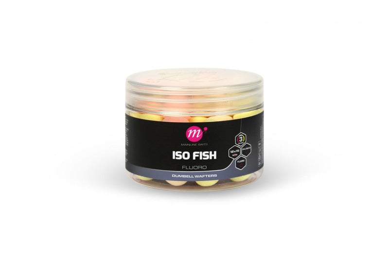 ISO Fish - Fluoro Dumbell Wafters - 12 x 15mm - Couleurs mélangées